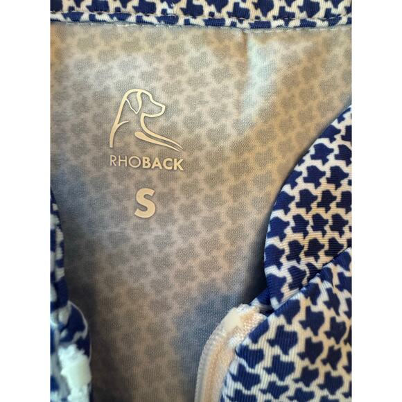 Rhoback Sleeveless Zip Don’t Mess with Texas Golf Zip Mock Polo Small - Picture 6 of 6